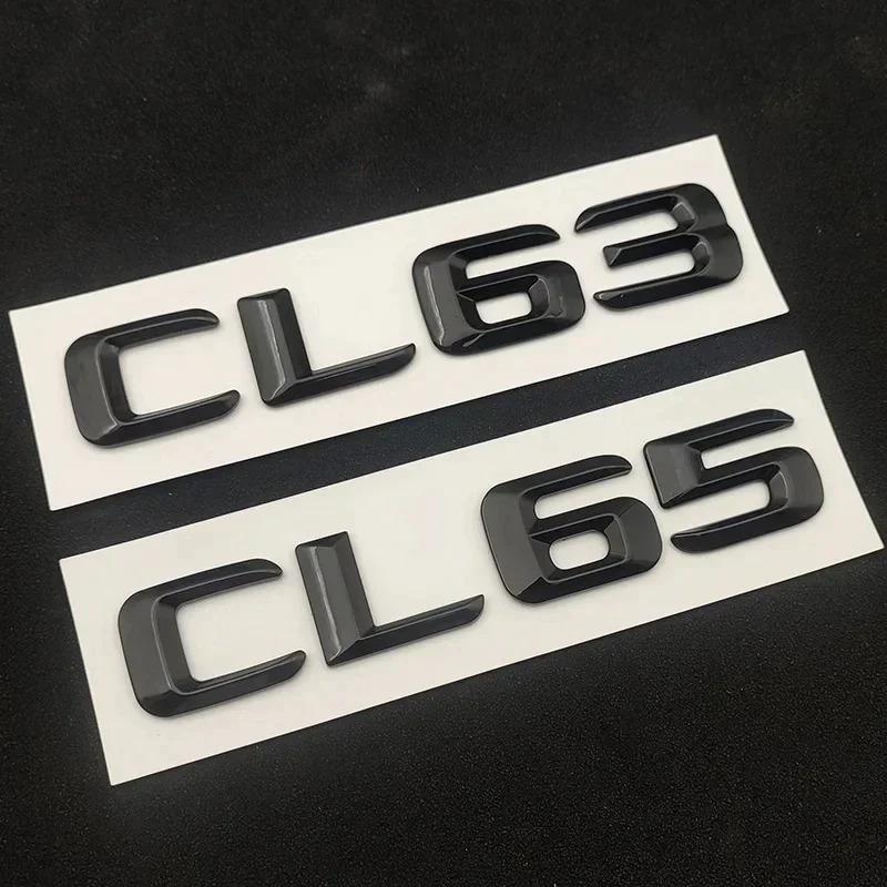 Letters Stickers ABS For Mercedes-Benz CL55 CL65 CL63 W216 Emblem Badge 3D Logo Decal ABS Chrome Car Trunk Auto Accessories UX0