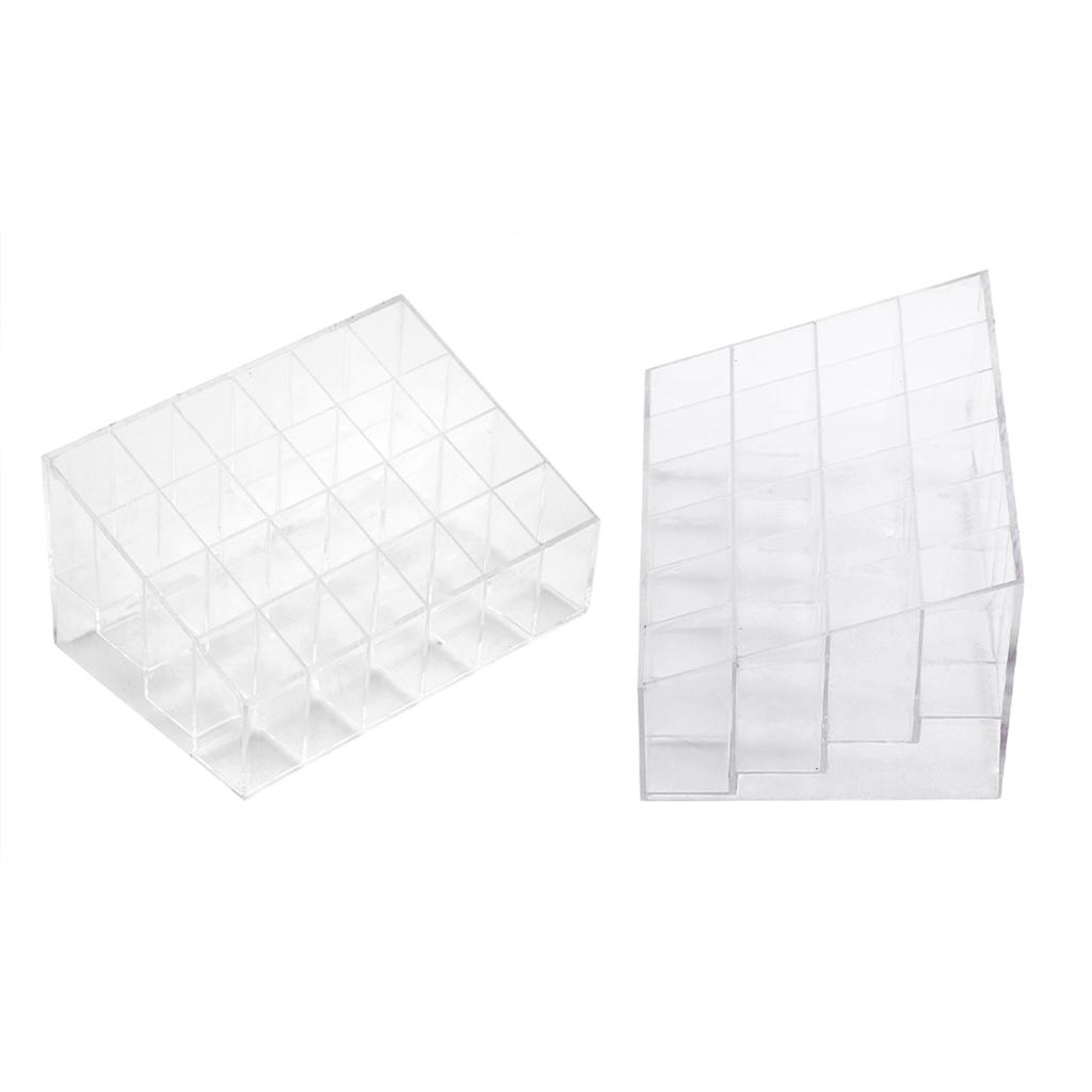 Lipstick , Transparent Lipstick Holder with 24 Slots Lipstick Holder Cosmetic Makeup Lipstick Holder