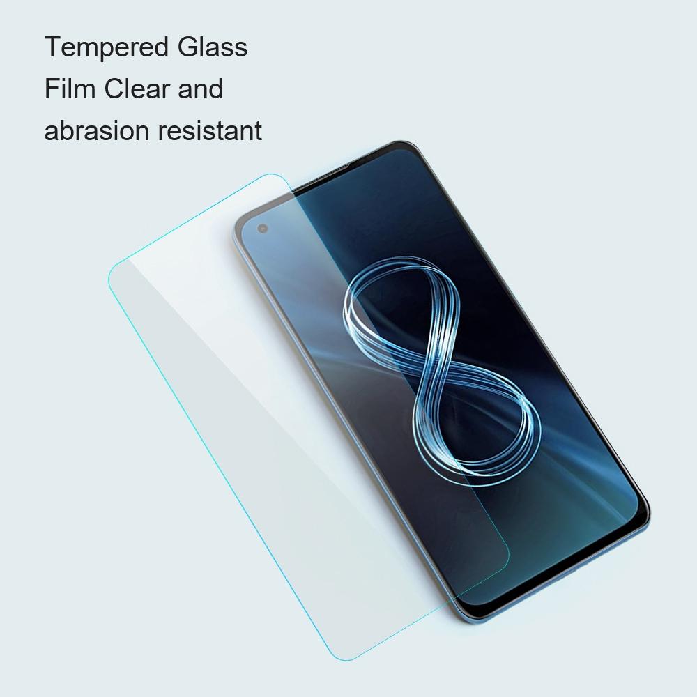 AMORUS For Asus Zenfone 9 5G High Aluminum-silicon Glass Screen Protector 9H Anti-scratch 2.5D Arc Edge Protective Film