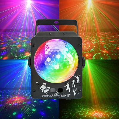 Disko Gaismas Bumba DJ Lāzera Projektors Skaņas Gaismas LED Ballīšu Lampa Strobo Skatuves Apgaismojuma Efekts Kluba Kāzu Izrādei