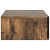 Wall Mounted Side Table Smoked Oak Wood Based Material