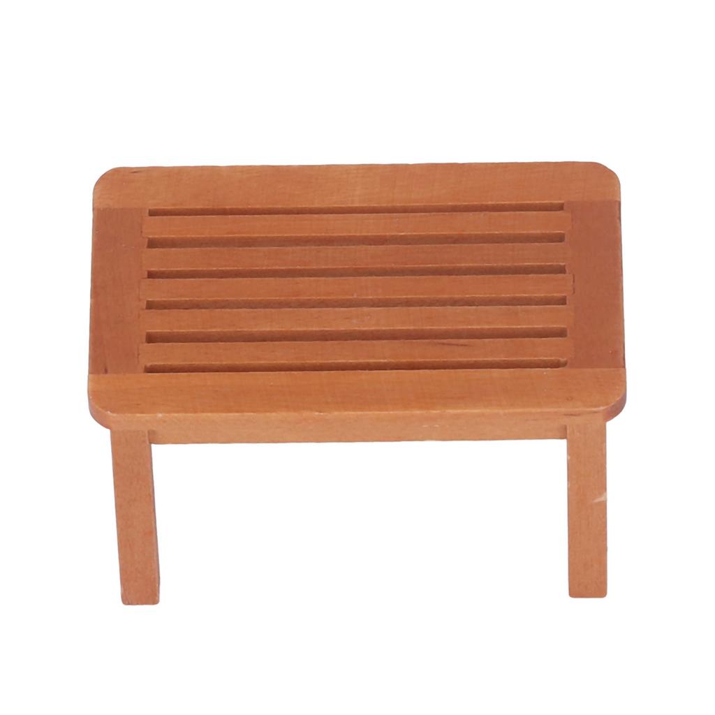 Puppenhaus Miniaturbank Lebendiges Lebensechtes Aussehen Reine Farbe Puppenhaus Gartenhocker für 1:12