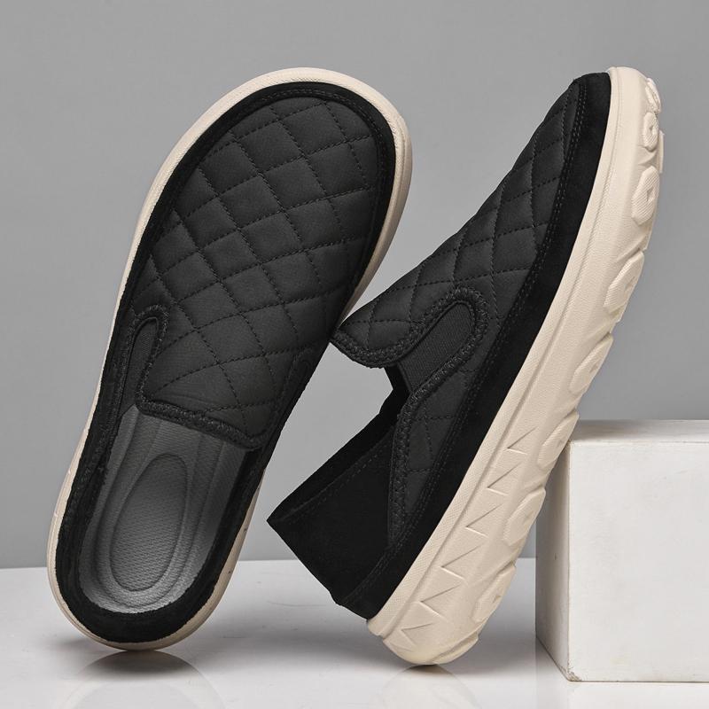 Fashion 2024 Fashion Brand Men's Flat Bottomed Loafers Soft Soled Soft Faced Park Walking Shoes Outdoor Men's Commuting Work Shoes