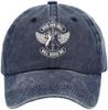 Rock And Roll Will Never Die Guitar Print Denim Hat Baseball Caps For Unisex Women Adjustable Unisex Cowboy Hats One Size