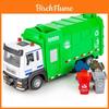 Green Garbage Truck Model With Sound And Light For Collectors And Kids Gift