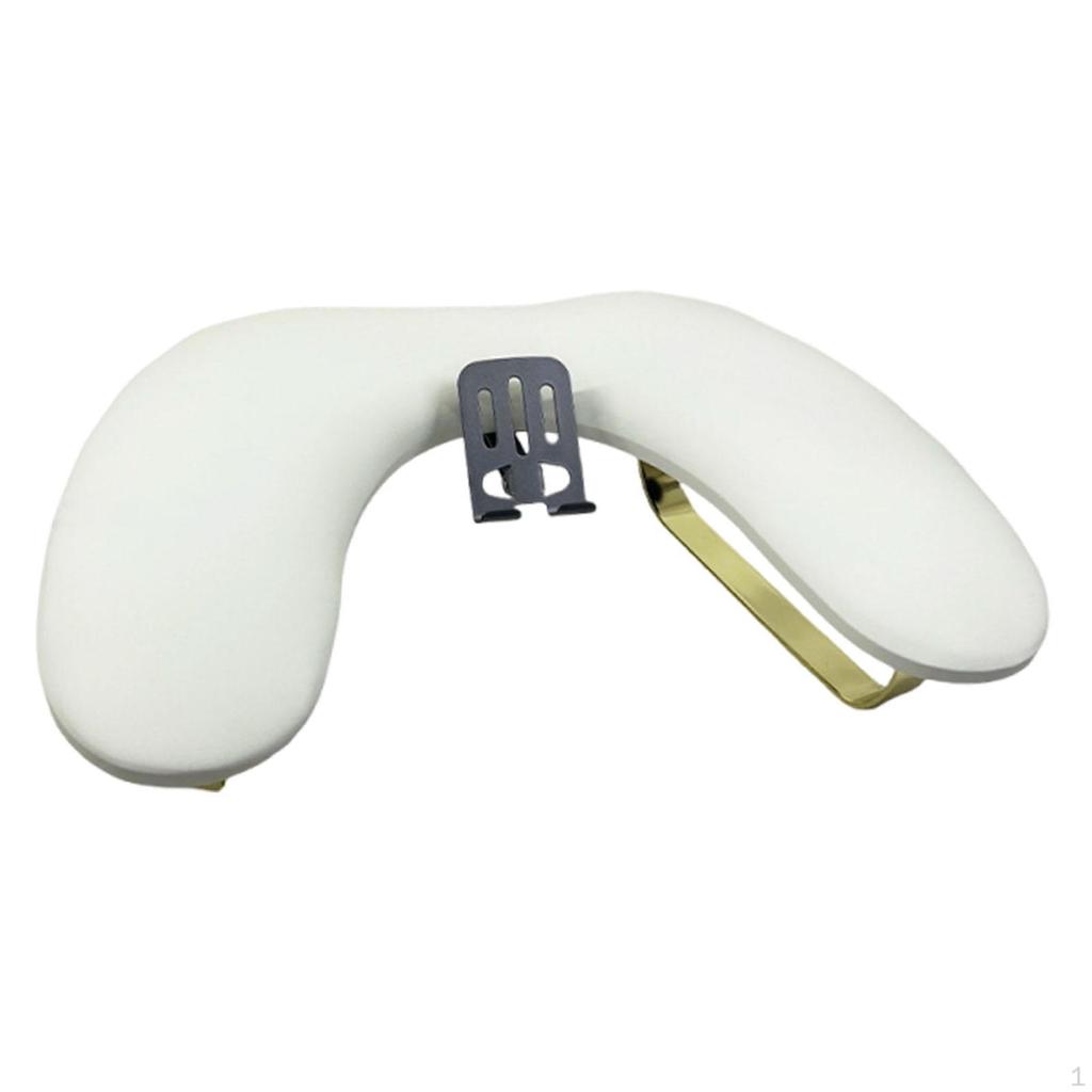 Nail Rest in Soft PU Leather with Mobile Phone Holder And Sturdy Structure.