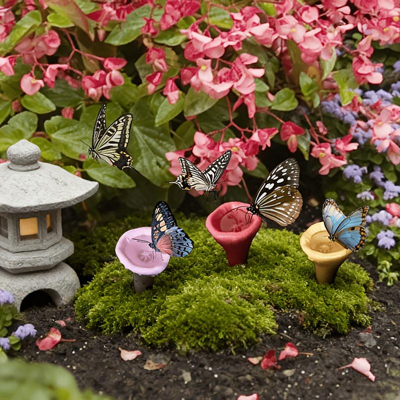 Flower Shape Bee Drinking Fountain Resin Bee Water Feeder Insect Drinking Cup With Nursery Cup Holder Beekeeping Garden Supply