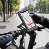 Waterproof Magnetic Motorcycle Phone Holder 360° Rotatable Adjustable Bike Handlebar Cell Phone Mount Touch Screen