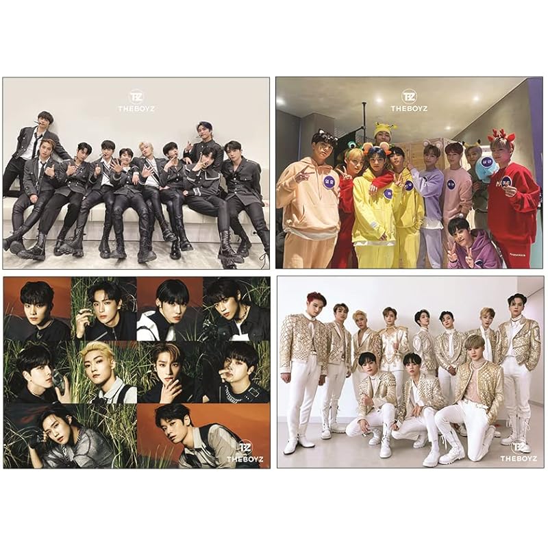 THE BOYZ the boys Goods poster 12 pieces + sticker set 1 piece 12 Poster 1 Sticker Set (the boyz)