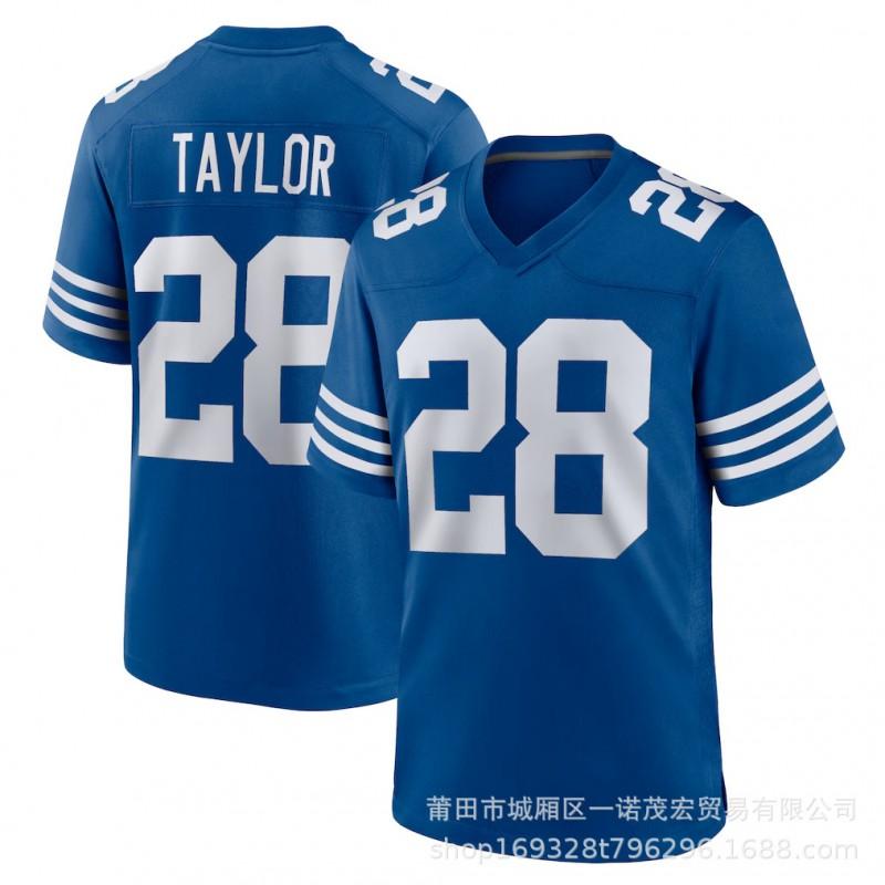 Indianapolis Colts Football Jersey 2 53 LEONARD 18 MANNING Mens Embroidered Rugby Shirt