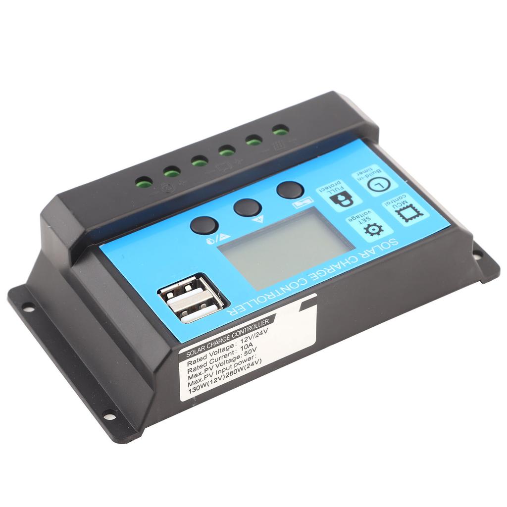PWM 12V 24V Dual USB Solarpaneel Laderegler Regler LCD-Anzeige 20A (YJSS20A)