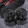 4 Stück Set Reifen Gummi Reifen Renn Offroad Fahrzeug Felge für RC 1:10 Autoteil (6 Löcher)
