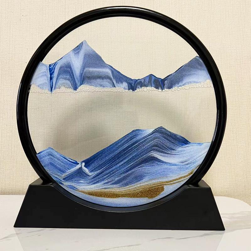 

Creative Quicksand Painting: Luxury Hourglass Ornament for Home or Office Decor 12 inch 850g