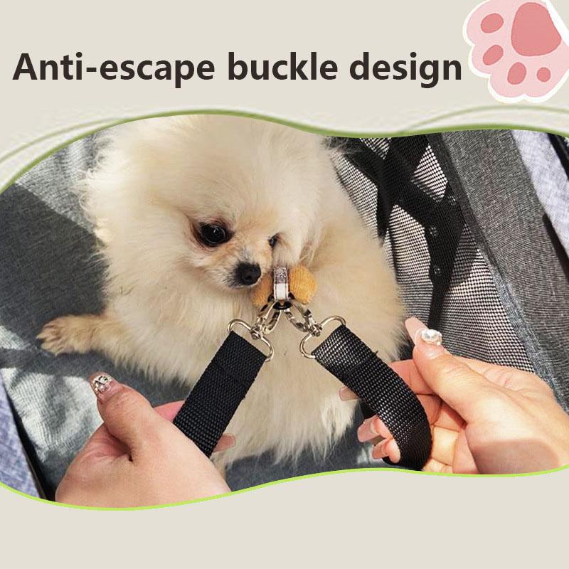 Cochecito de Mascotas Plegable Compacto para Gatos y Perros Carrito de Juguete para Niños con Tirador Transportín para Mascotas para Salidas