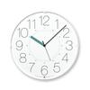 Lemnos CARA Analog Quartz Wall 32cm Thick AWA21-01 WH-B White/Blue Clock, Diameter, 5.5cm