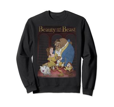 Disney Beauty and the Beast Faded Poster Sweatshirt