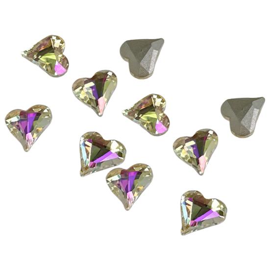 10ks/sada Nail Art Charm 3D vícetvaré DIY lesklé luxusní umělé křišťálové ozdoby na nehty zdobení nehtů domácí salon příslušenství na nehty