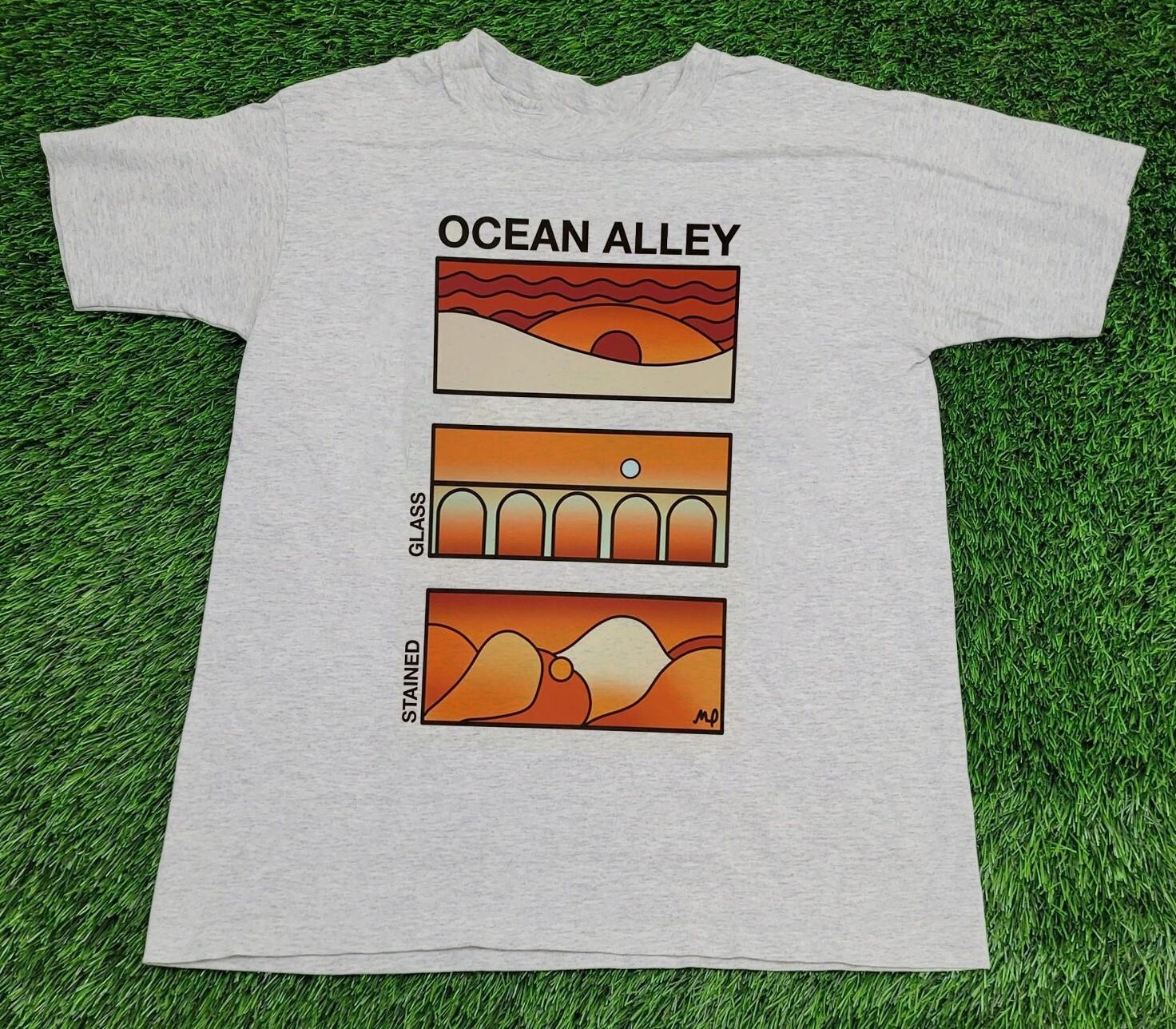 Ocean Alley Stained Glass Gray Color Full Size Shirt Adults BL1586 4XL