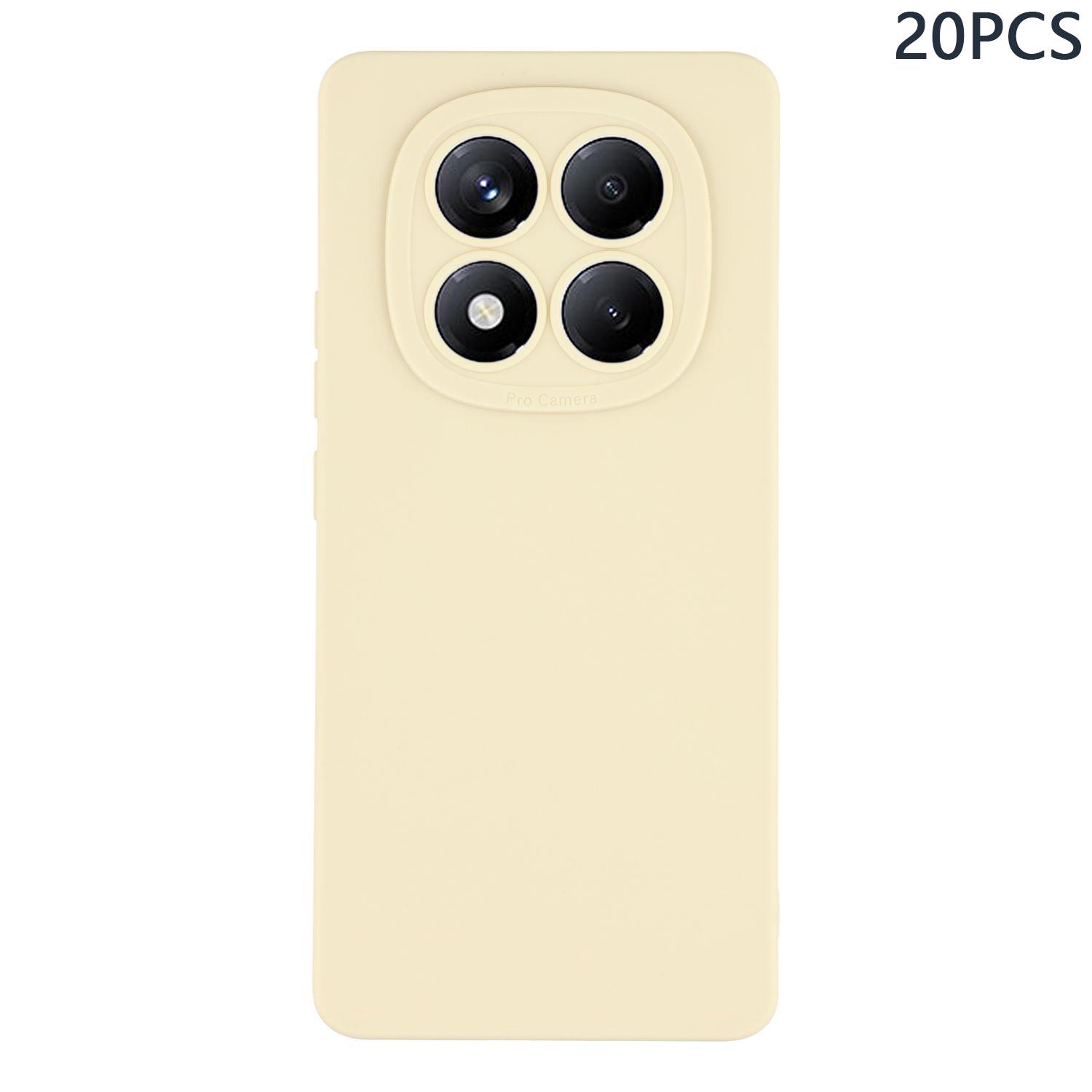 

Bulk Purchasing 20Pcs For Xiaomi Redmi Note 14 Pro+ 5G Case Precise Cutouts 1.3mm TPU Matte Phone Cover Ivory White