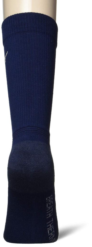 MIZUNO Fitwell Breath Thermo Golf Deep Free Size Men's Socks, Mid-Length, 52JX0501, Navy, Japan, (25-27cm)
