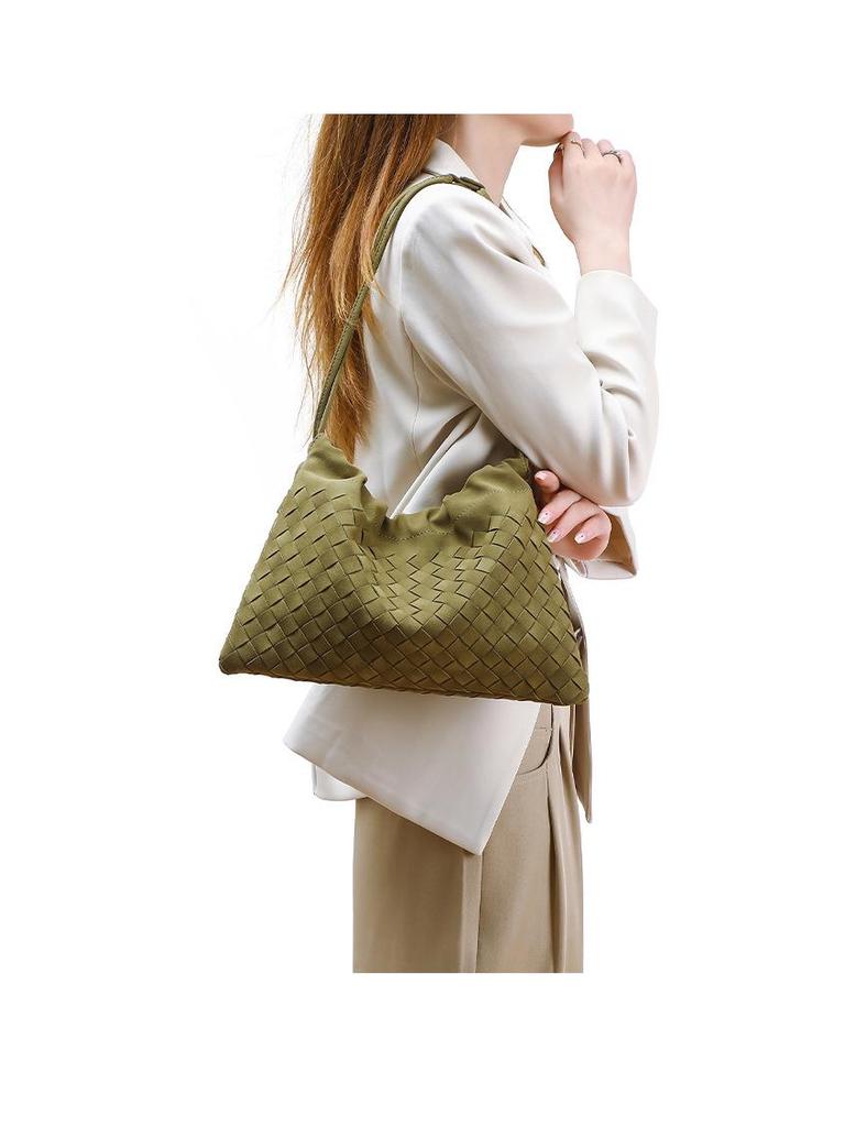 Höst/Vinter High-End Mocka Handvävd Axelväska