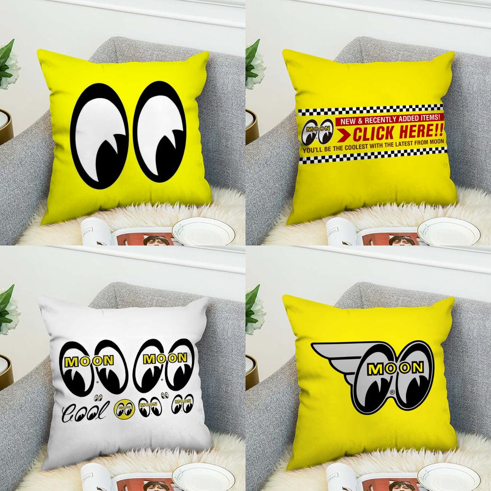 Mooneyes Pillow Case For Car Sofa Decorative Home Doublesided Print Plush Square Throw Pillow Cushion Cover