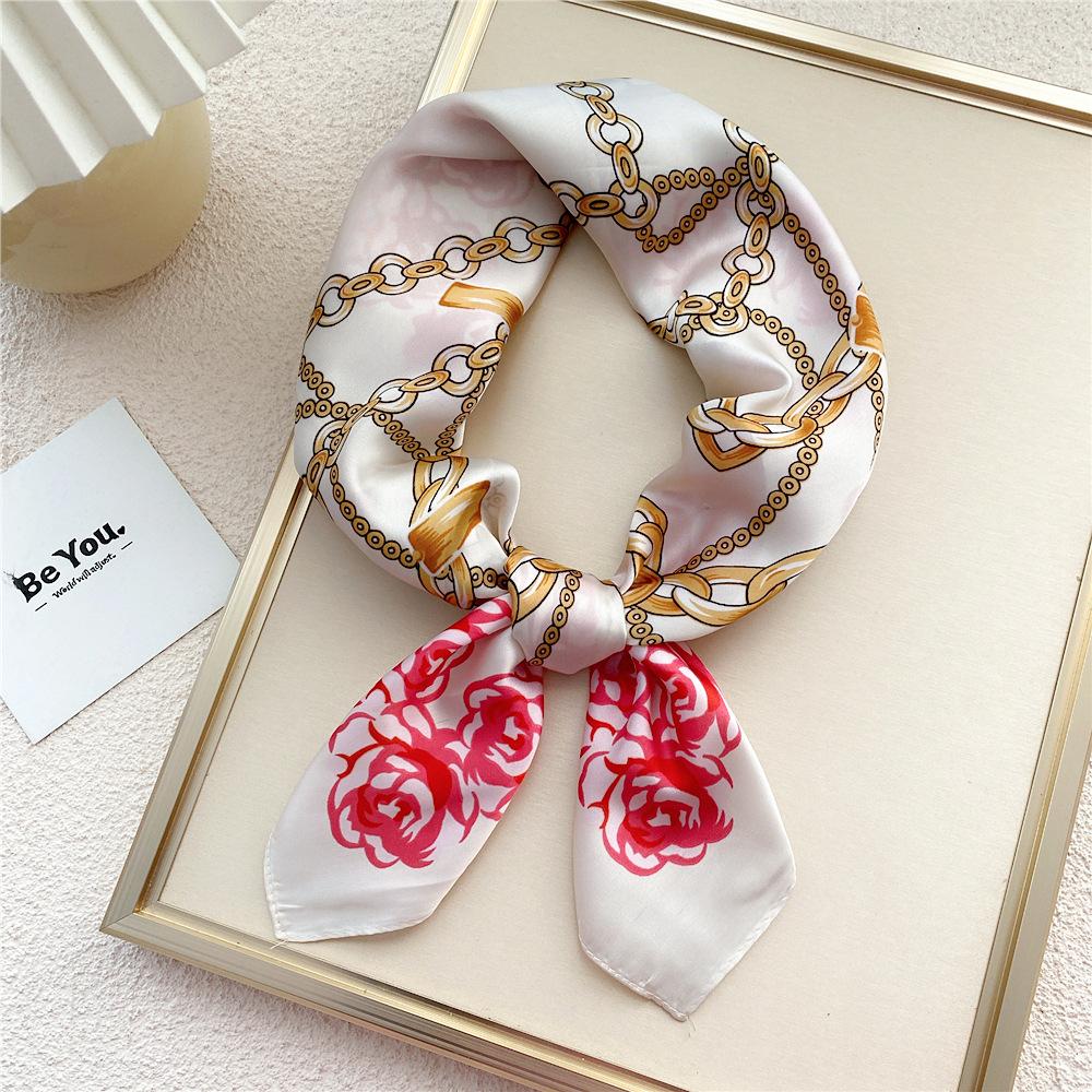 Decorație de modă Esarfă Bentita de păr Cravată Păr 70 Eșarfă pătrată mică Eșarfă de mătase Primăvară și toamnă femei Versatil Eșarfă mică Eșarfă profesională