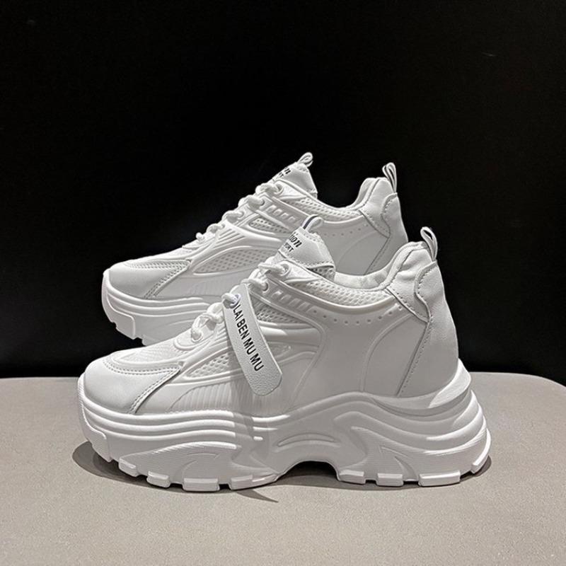 Autumn and winter new women's shoes platform sports shoes solid color round head casual shoes women