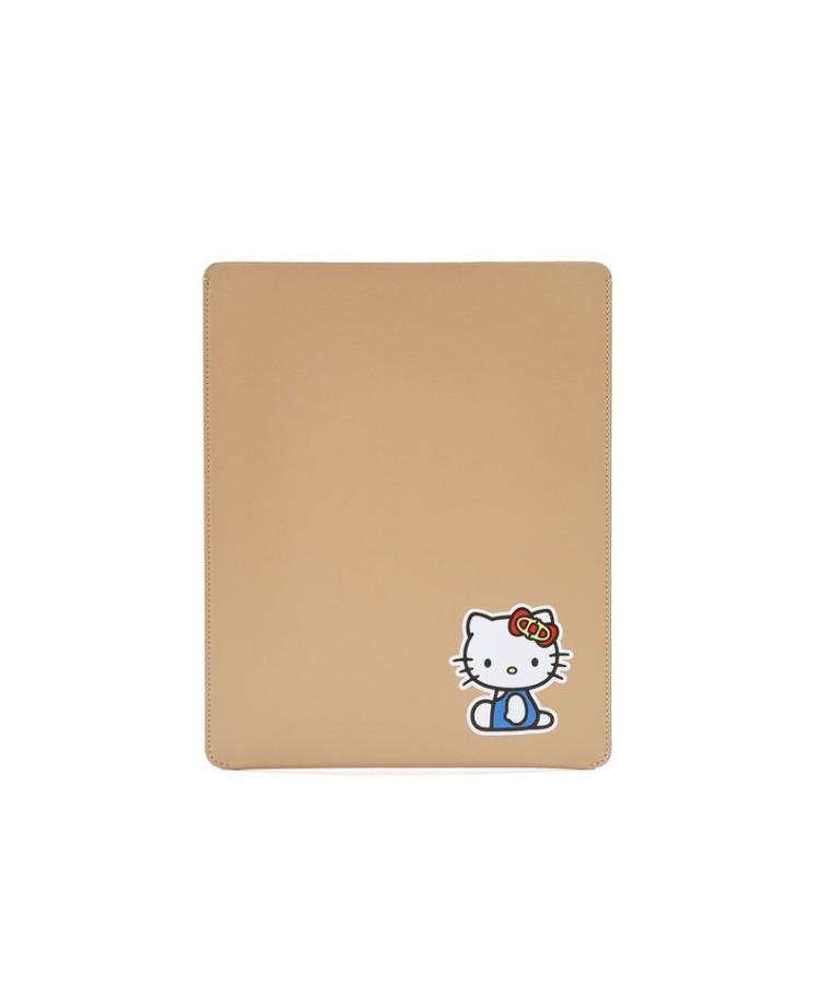 Athe Vanessabruno [Hello Kitty X Athe] Beige Hello Kitty 11-Inch Tablet Pouch Aawa6E031W2