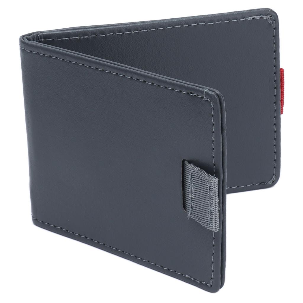 Pull Wallet Light Gray Slim Fashion Leather Pull Out Wallet Dollar Clip Card Package