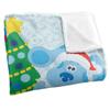 BlueÂ´s Clues Silky Magenta Christmas Supersoft Blanket