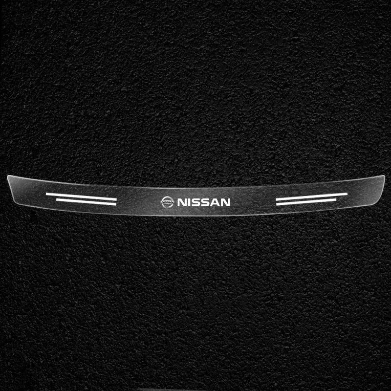 

2025 For Nissan Car Rear Bumper Trunk Load Edge Protector Guard Trim Transparent Sticker For Nissan Nismo Tiida GTR Almera X-Tra