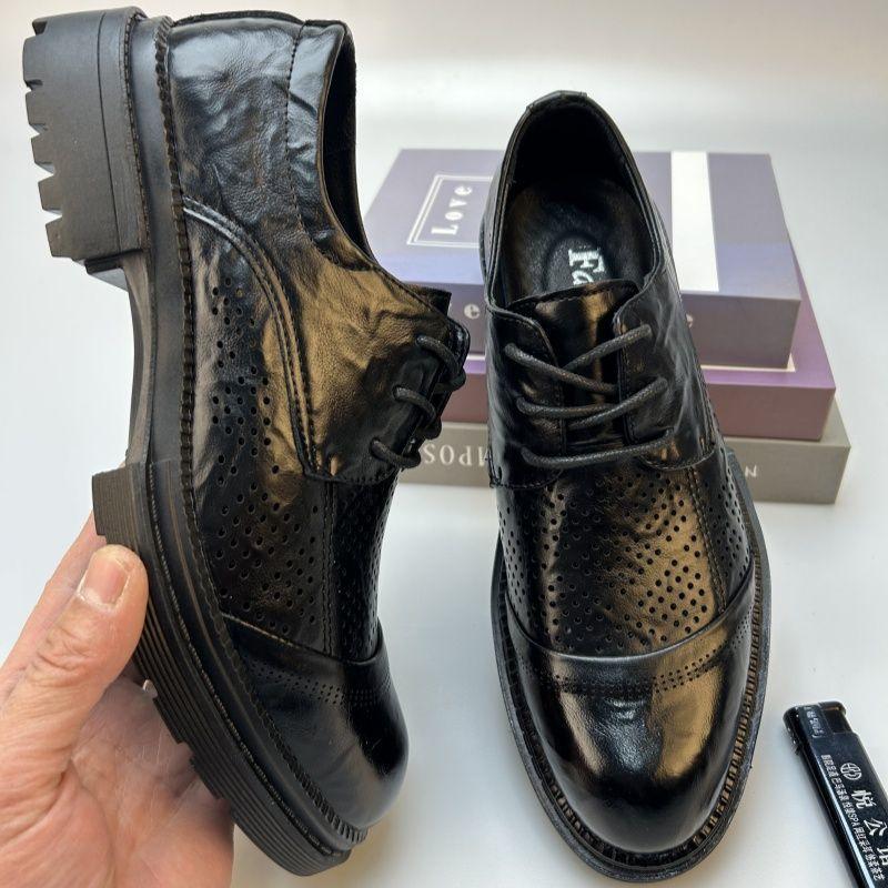 Trendy Youth Versatile Breathable British Wear-resistant New Men's Business Casual Leather Soft-soled Formal Shoes