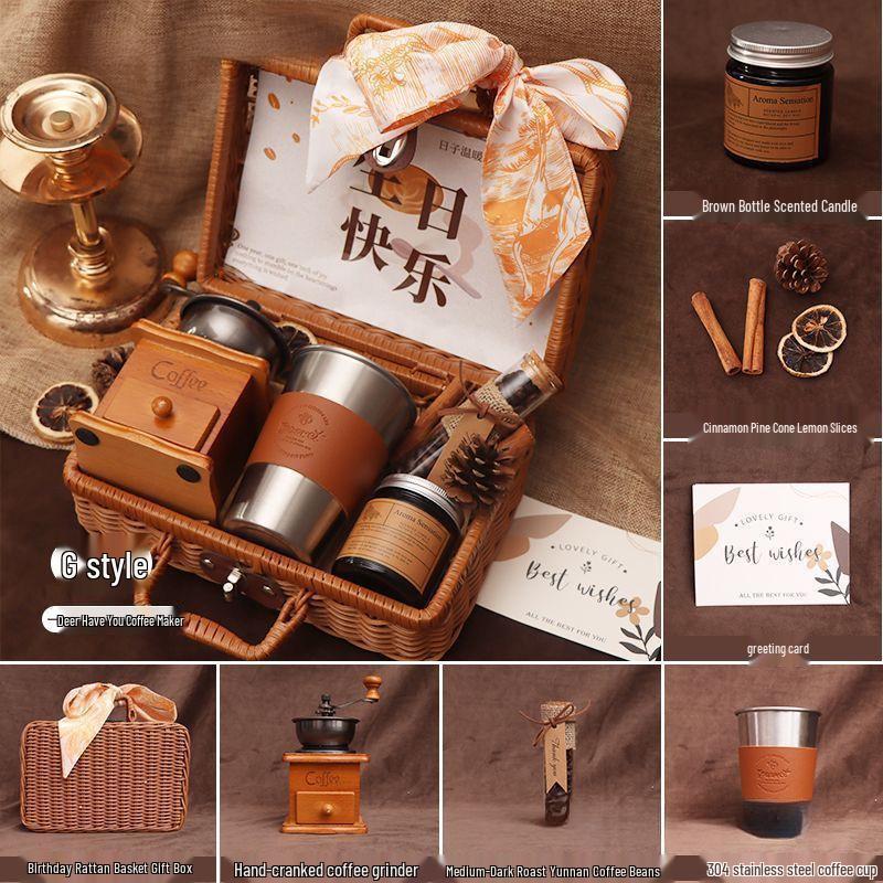 Luxus Kaffeemaschine Geschenkbox für beste Freunde - Aromatherapie & Kreatives Design