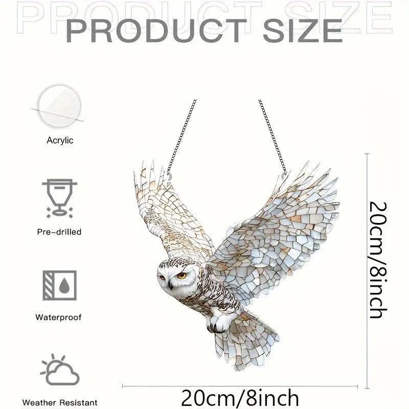 Christmas, Red Bird Light Catcher, Acrylic Pendant, Home, Outdoor, Garden, Courtyard, Hanging Decoration