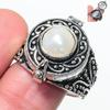 Natural Pearl Gemstone Handmade 925 Sterling Silver Jewelry Ring Size 11 AR-17338