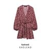2025 Spring Women's European & American Style Printed Mini Dress