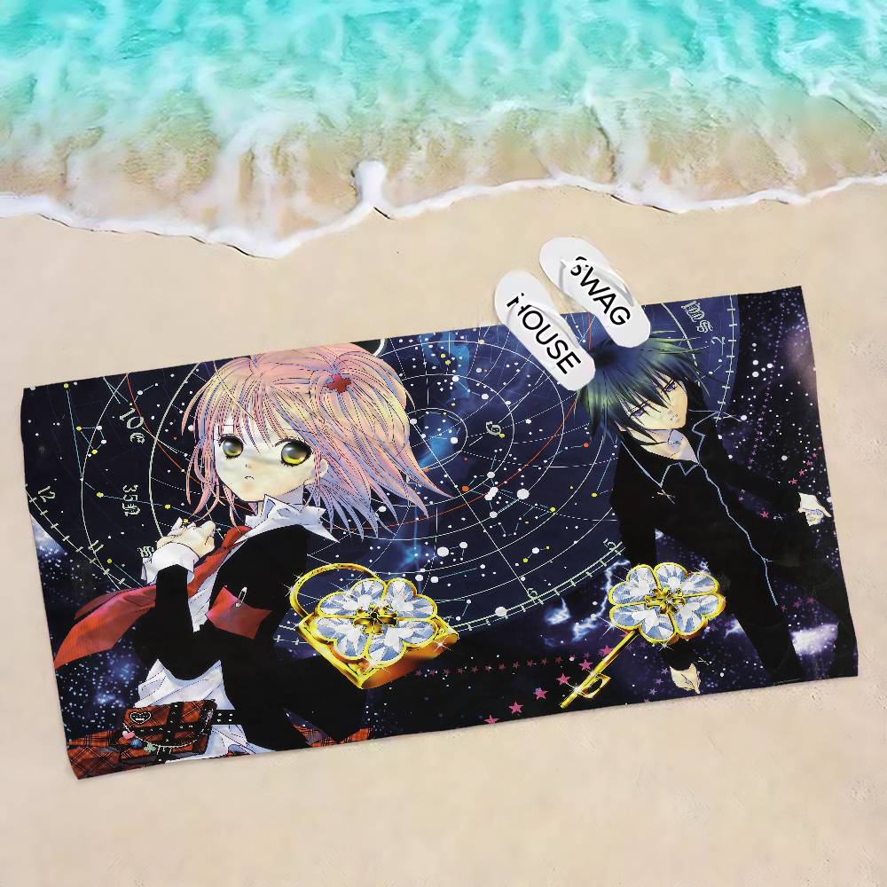 Shugo Chara Japan Anime Anime Beach Swimming Towel Soft Absorbent Washcloth Children's Gifts for Kids Travel Camping Gym
