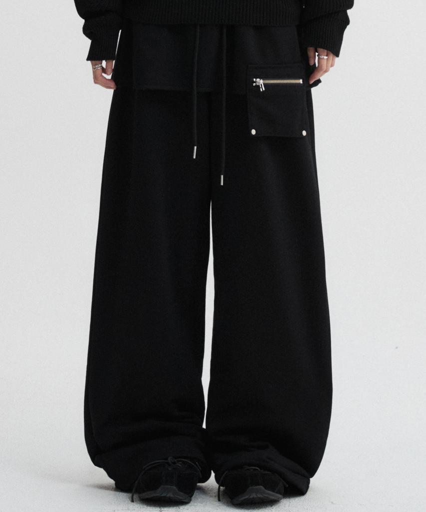 Diaeneseualumeon Skirt Layered Sweatpants Black