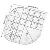 Multi Functional Angle Cutting Ruler Acrylic Anti Slip Sewing Ruler Round Edge Template Ruler DIY Sewing Patchwork Ruler