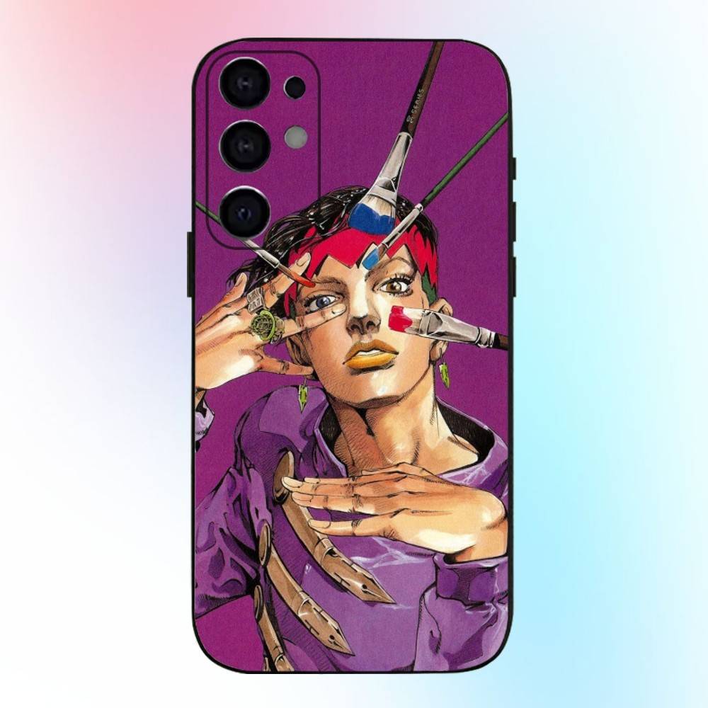 JOJO Thus Spoke Kishibe Rohan Phone Case For Samsung S25,S24,S21,S22,S23,S30,Ultra,S20,Plus,Fe,Lite,Note,10,9,5G Black Cover