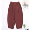 Tencel Linen Pants Women's Summer Thin Cotton and Linen Wide-leg Pants Cropped Pants Bloomers Commuter Casual All-match