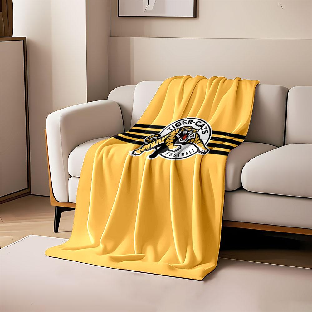 Tiger-Cats Football Logo Blanket print blanket soft and cozy perfect for the living room bed sofa or a nap,gift