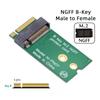 Xiwai Extension Adapter for Wireless Card NGFF E Key A E Key 22x30mm To 22x42mm SSD Extender Male Female +