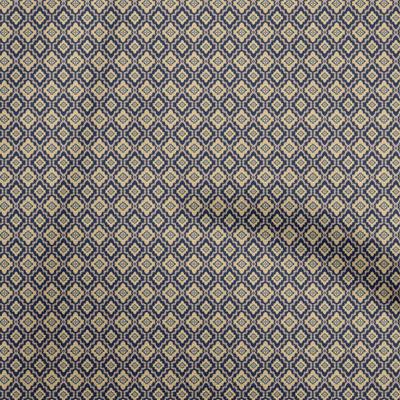 Cotton Flex Blue Fabric Asian Kilim Diy Clothing Quilting Fabric Print Fabric By Yard 40 Inch