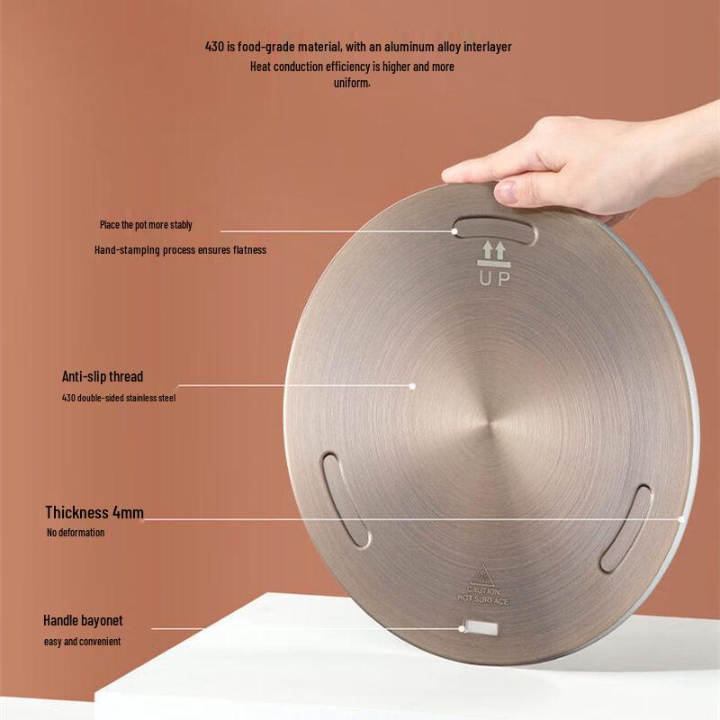 Zhishi Rose Gold Gas Stove Heat Diffuser Plate