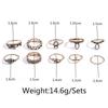 Retro Creative Fashion Gifts 10Pcs Set Gold Boho Fashion Arrow Moon Finger Knuckle Rings Jewelry Opal Ring Jewelry Accessories