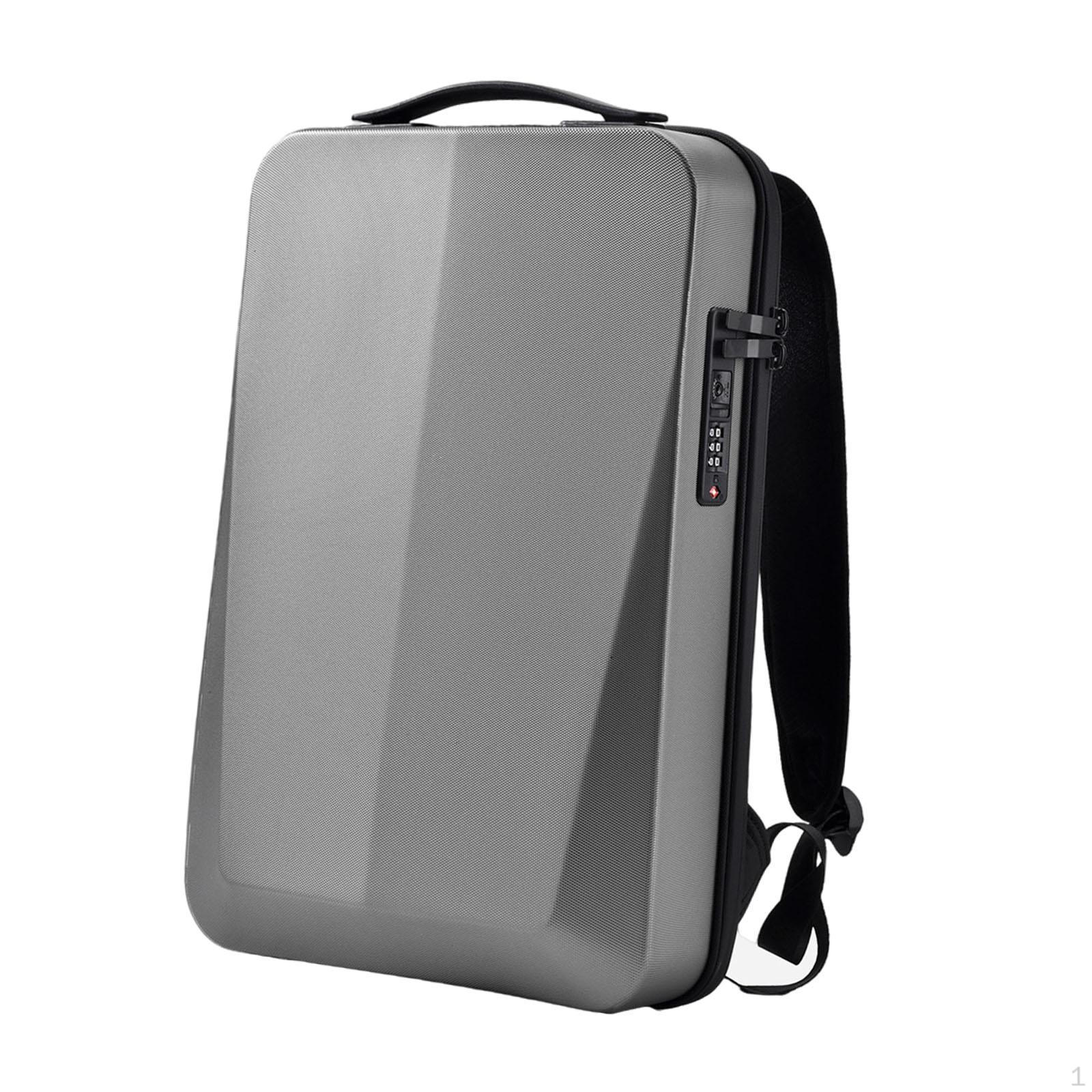 

Рюкзак для деловых поездок с боковым замком и портом для зарядки для учебы серый
