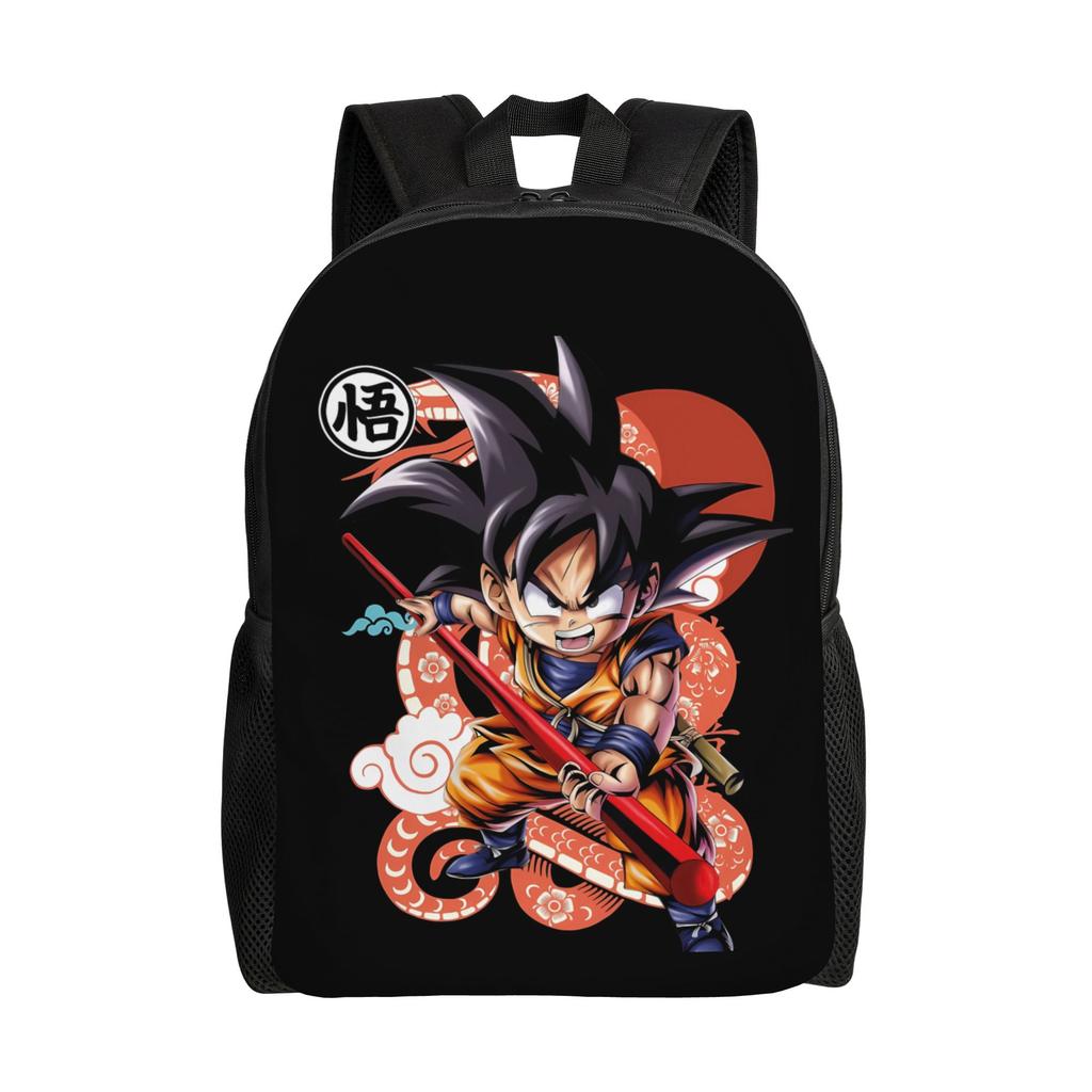 Kid Goku Flying On Nimbus Dragon Ball Backpack Cute Backpacks Youth Hiking Big High School Bags Design Rucksack
