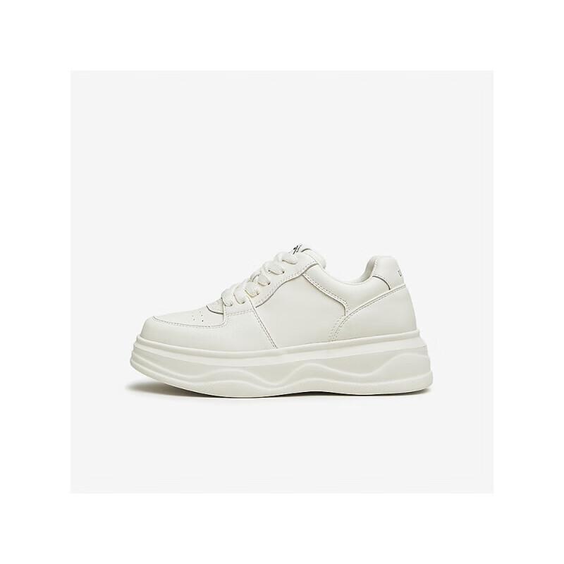 TATA Women s Contrast White Platform Sneakers WH701CM4 37